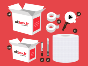 okbox garde meuble Caen box stockage Pack XL
